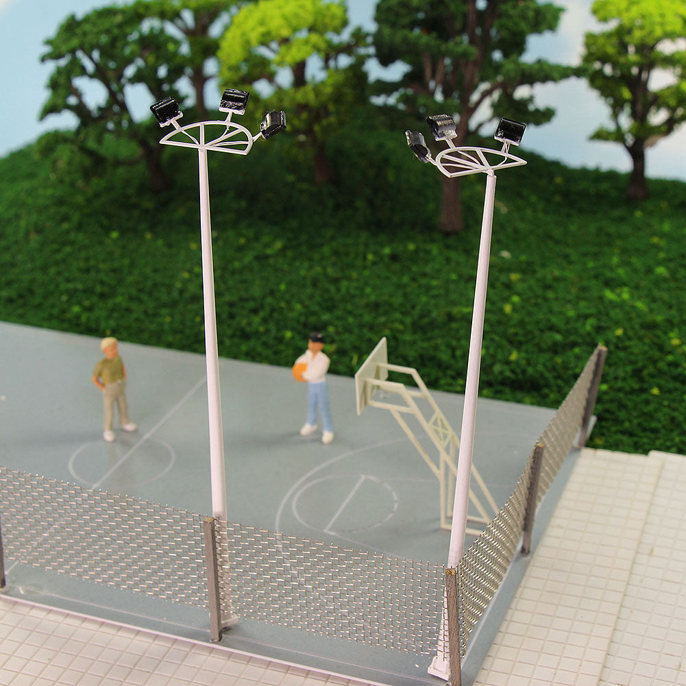 LSL11 5pcs HO N Scale Plaza Lamppost Playground Street Light