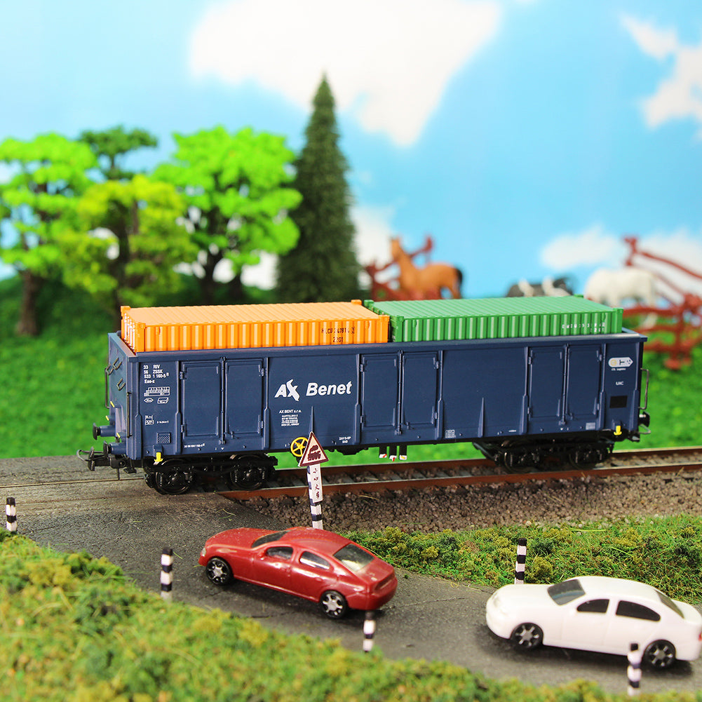 C8742 1pc HO Scale 1:87 Model Railway Gondola Car