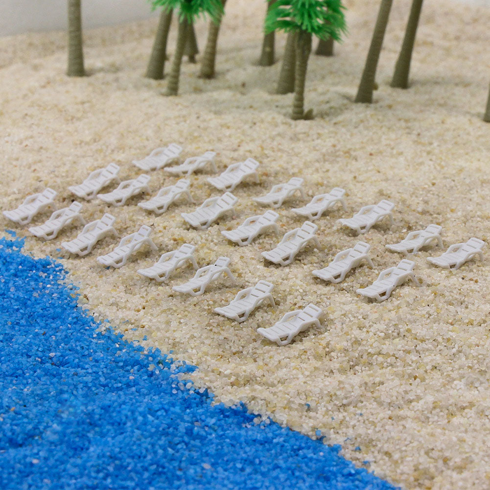 ZY21150 24pcs N Scale 1:160 Bench Leisure Chair Loungers