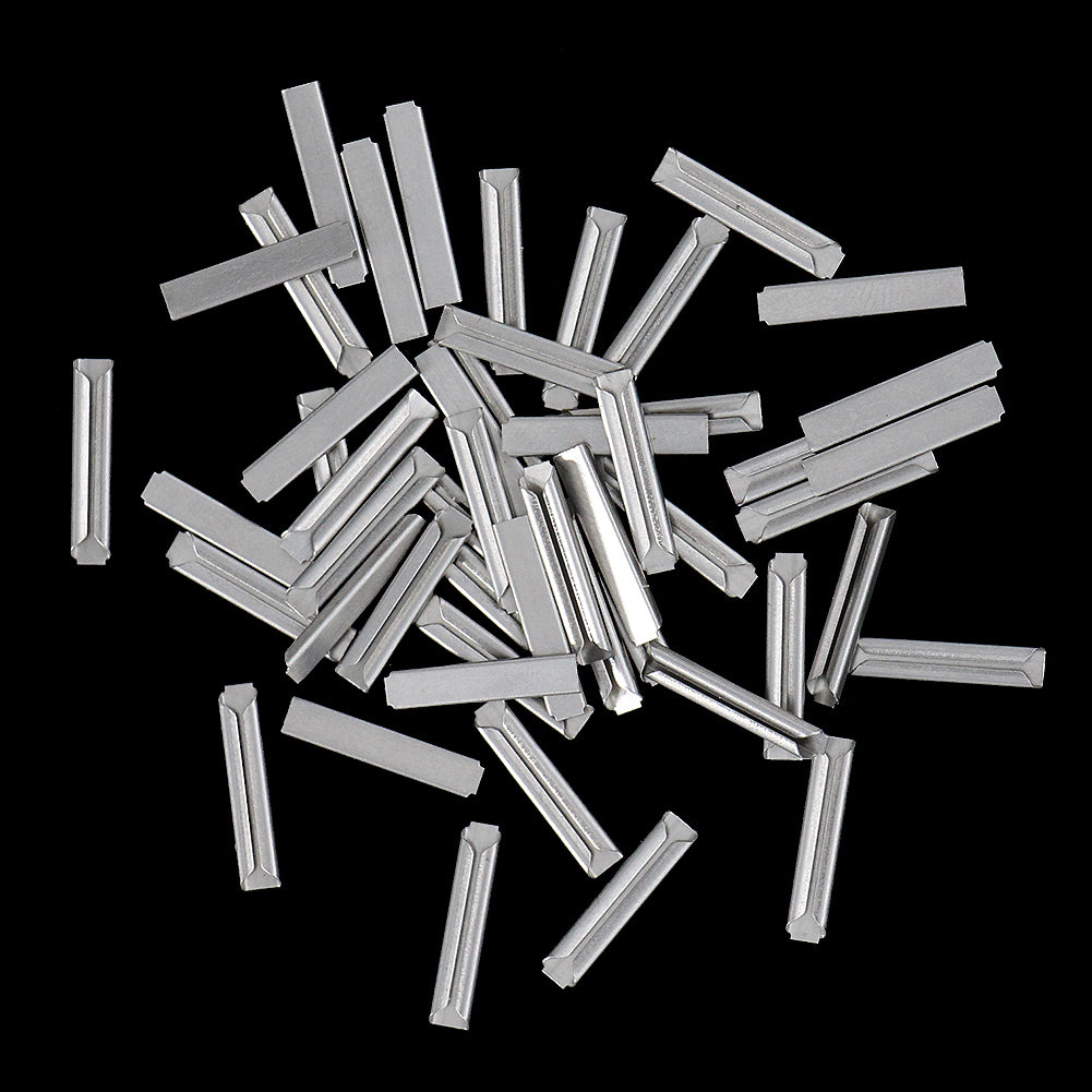 GD02 50pcs HO OO Scale 1:87 Model Railway Metal Track Rail Joiners