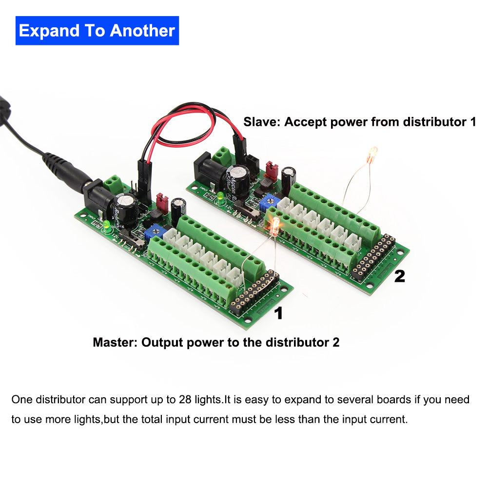 PCB012 Power Distribution Board withAccessory LED Lights