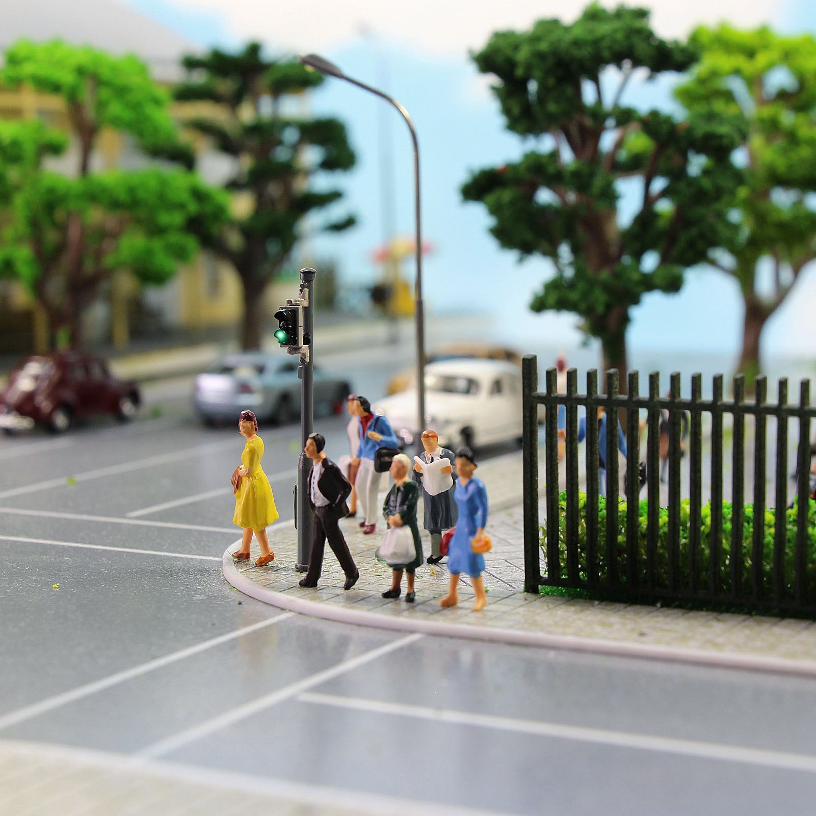 JTD879RG 4pcs HO Scale 1:87 Traffic Light Block Signals