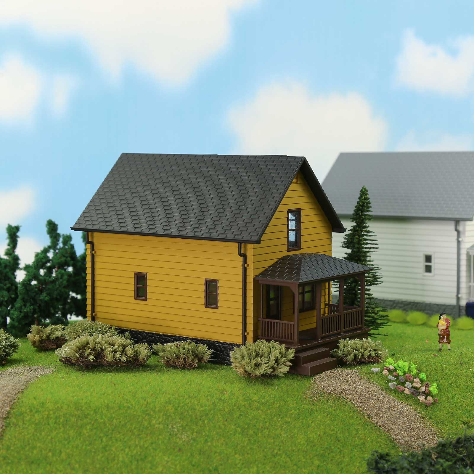 JZN01 1pc N Scale 1:160 Model House Residential Building Architectural
