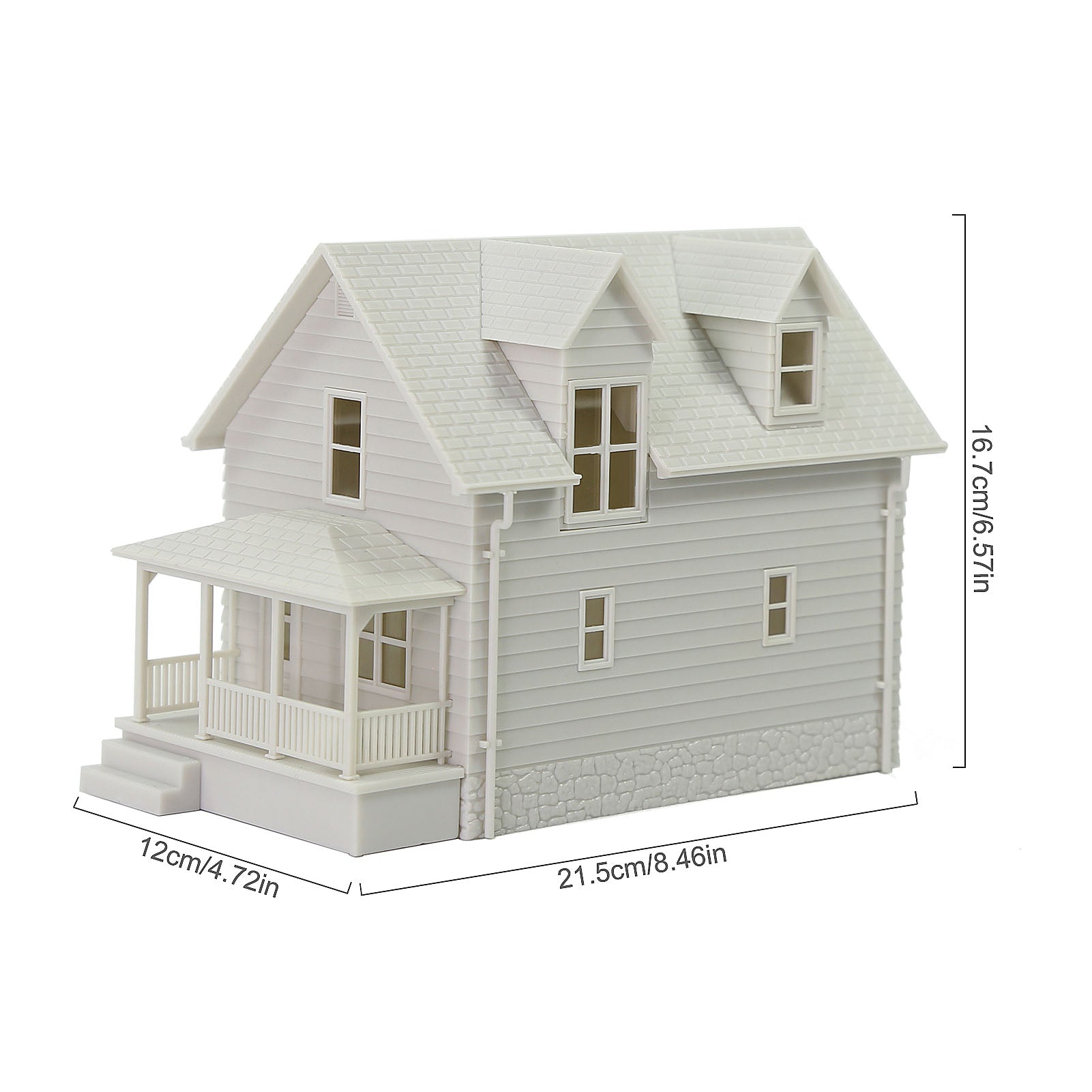 JZO01JJ 1 Set O Scale 1:50 Model Blank House Unassembled Building