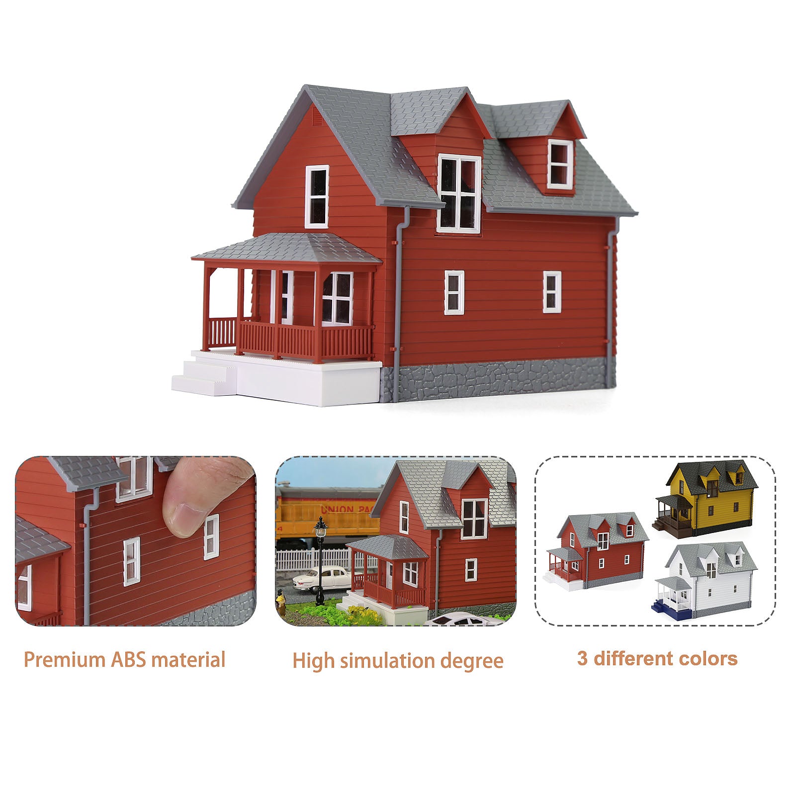 JZO01 1pc O Scale 1:50 Model House Assembled Building Architectural