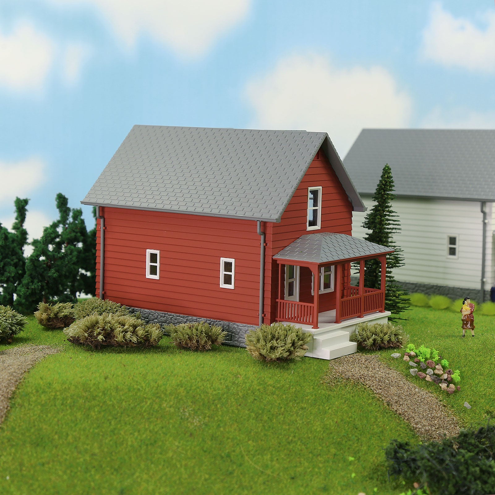 JZO01 1pc O Scale 1:50 Model House Assembled Building Architectural