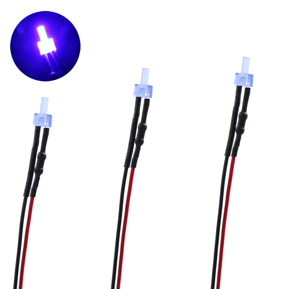 L1220 20pcs Pre Wired 2mm Diffused Led Lamp Light 12V ~ 18V