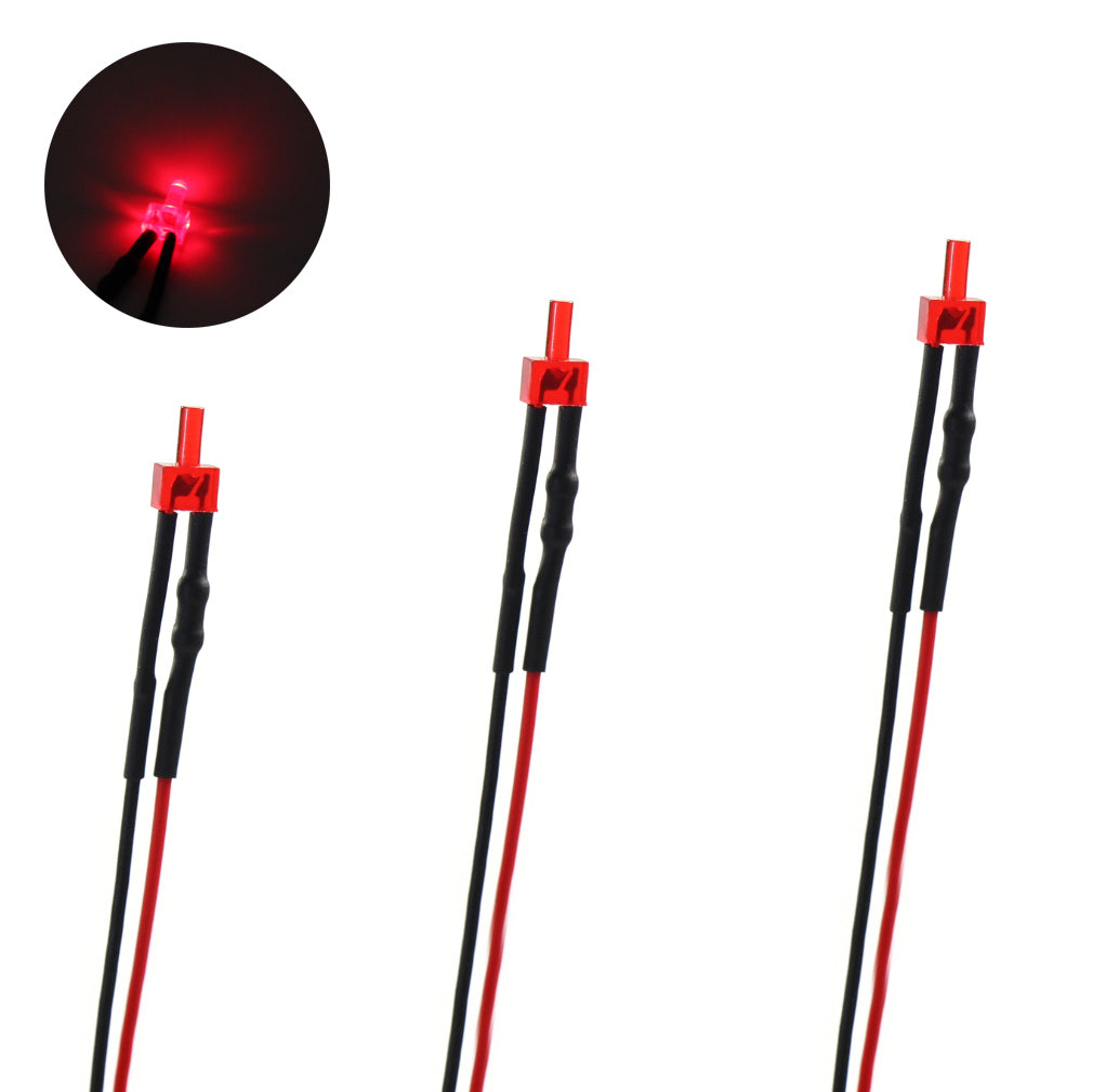 L1220 20pcs Pre Wired 2mm Diffused Led Lamp Light 12V ~ 18V