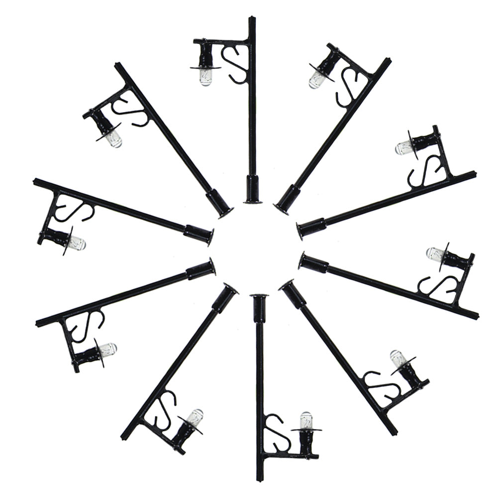 L330 10pcs N Scale 1:160 Model Lamppost Street Lights 12V