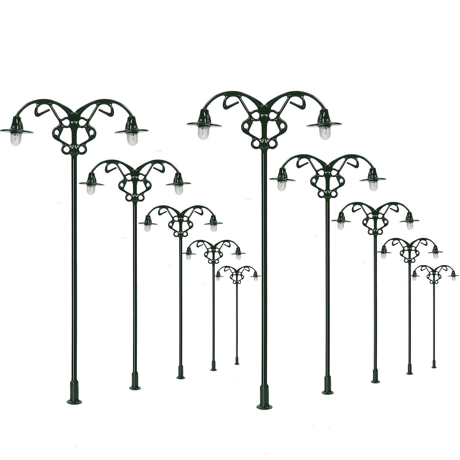 L523 10pcs HO OO Scale Lamps Street Lights 12V