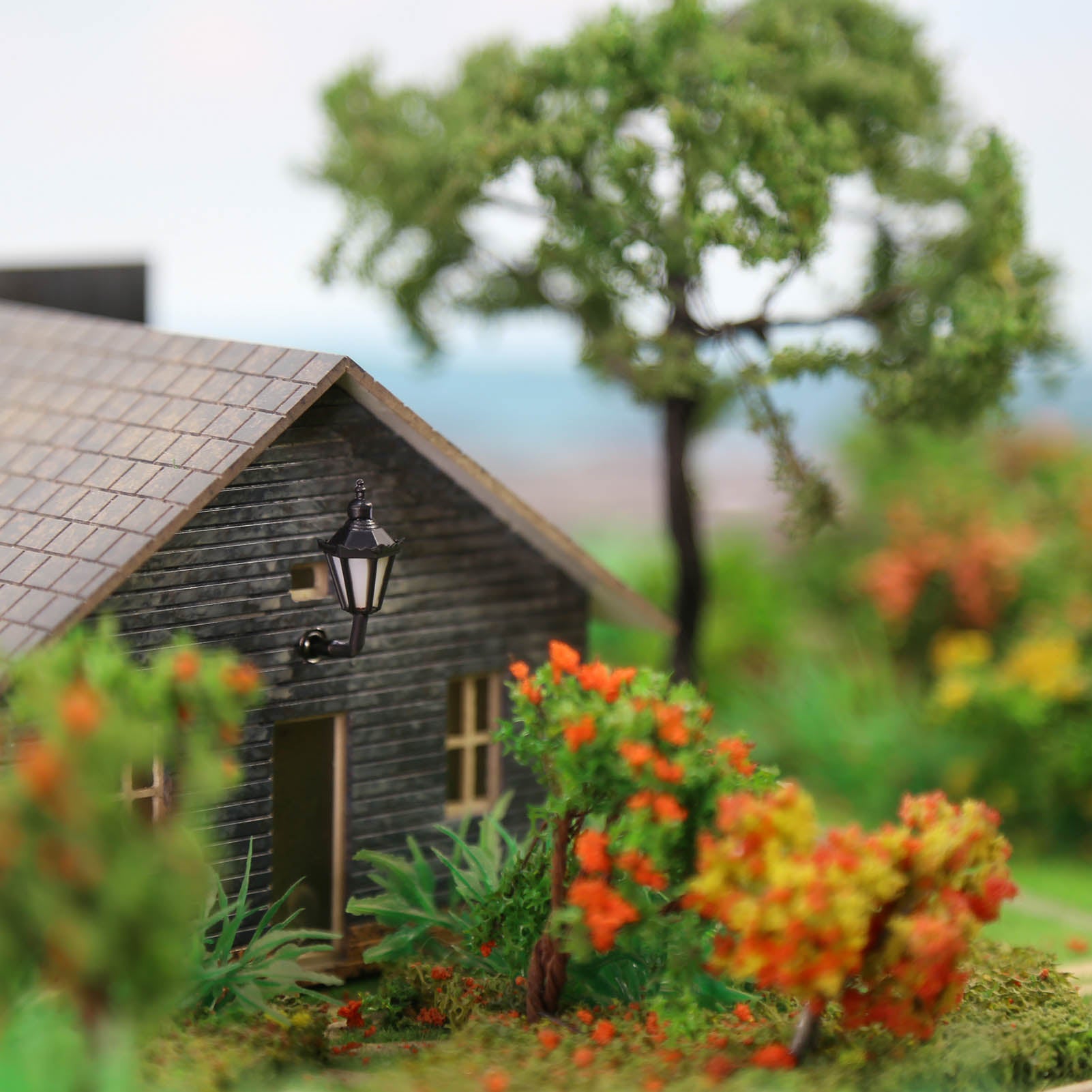 LBD06 5pcs Z/N Scale 1:200 Lamps Outdoor Wall Lgihts 12V