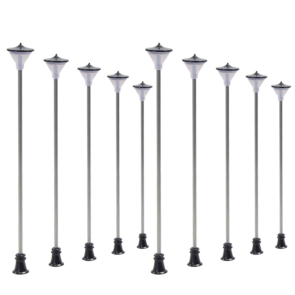 LCX05 10pcs OO/HO/TT Scale Lamppost Street Lights LED