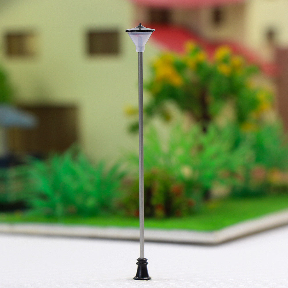 LCX05 10pcs OO/HO/TT Scale Lamppost Street Lights LED