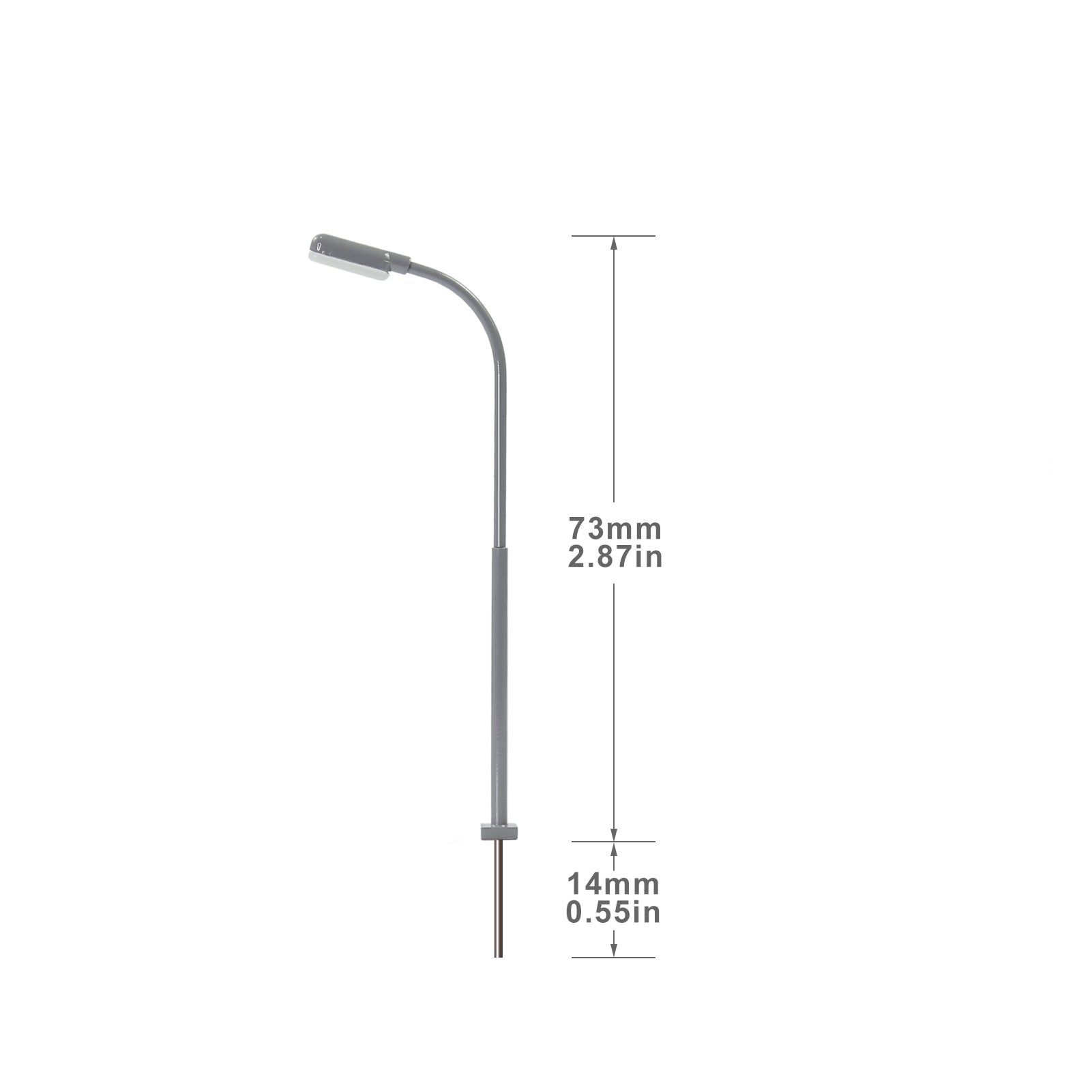 LD03 5pcs Model Metal Lampposts Street Light LEDs