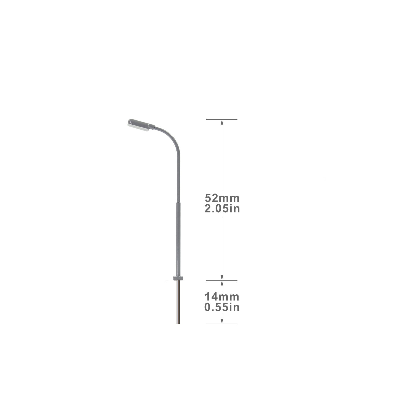 LD03 5pcs Model Metal Lampposts Street Light LEDs