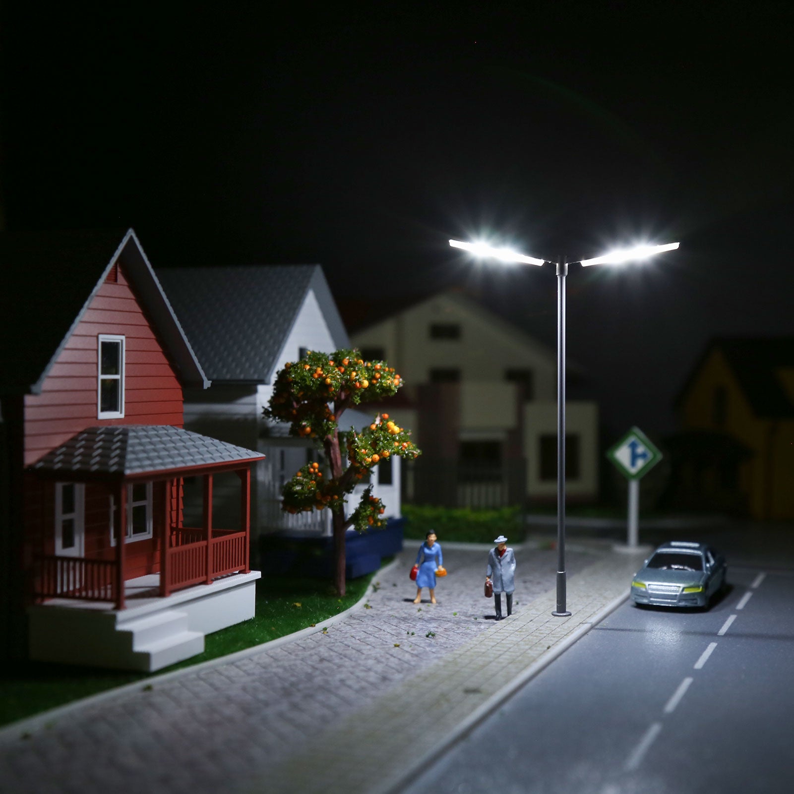LD06 5pcs Two-heads Lamppost Street Light LED with Cover