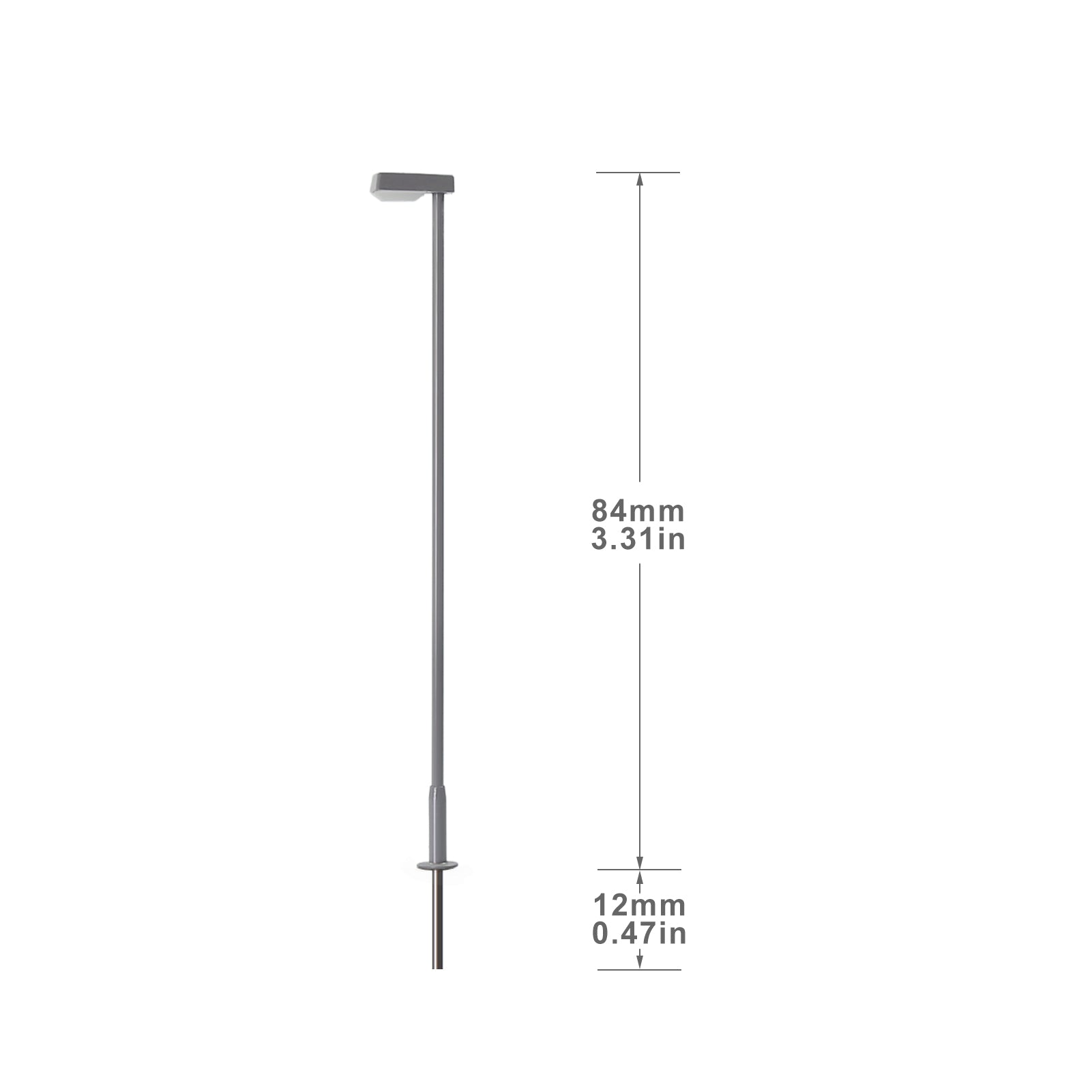 LD09 5pcs Metal Street Light Lamps with Cover LEDs