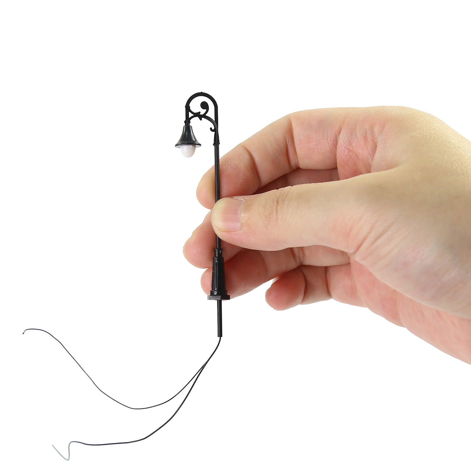 LFT07OOWM 10pcs OO/HO Scale 1:75 Vintage Lamp Street Light LED