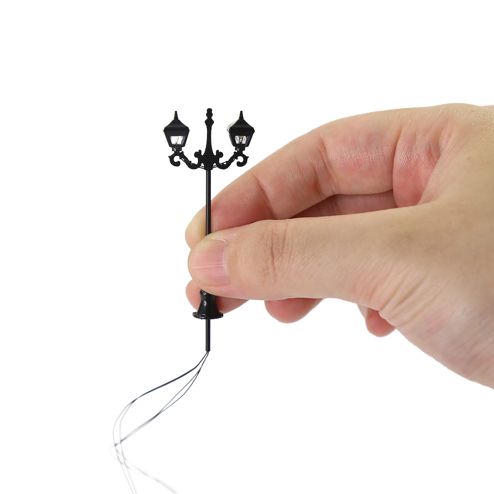 LFT08HOWM 10pcs HO/TT Scale 1:87 Lamps Street Light LED