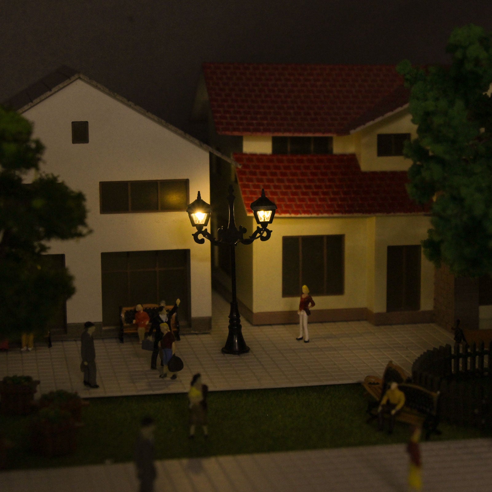 LFT08HOWM 10pcs HO/TT Scale 1:87 Lamps Street Light LED