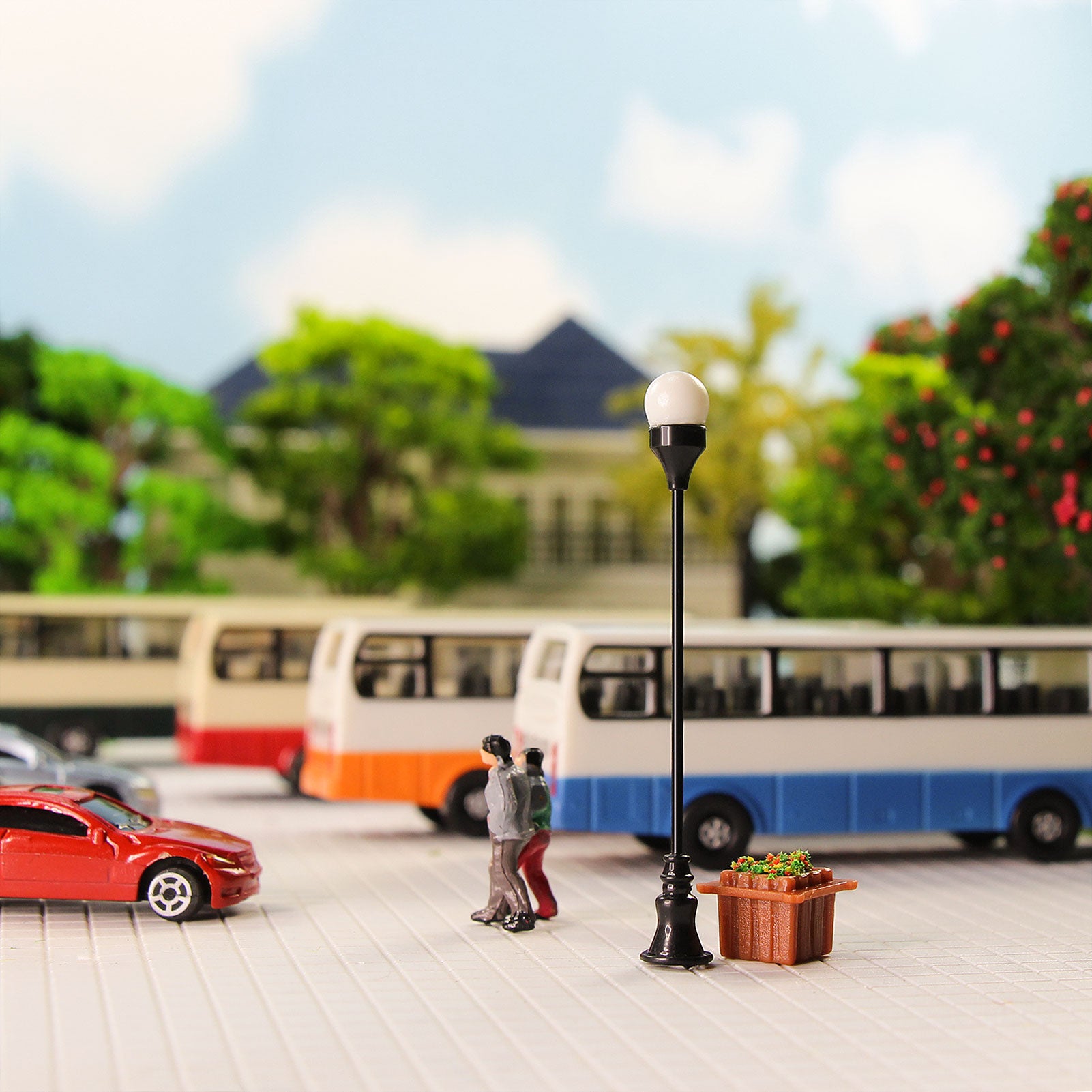 LFT11OOWM 10pcs OO/HO Scale 1:75 Vintage Lamps Street Light LED