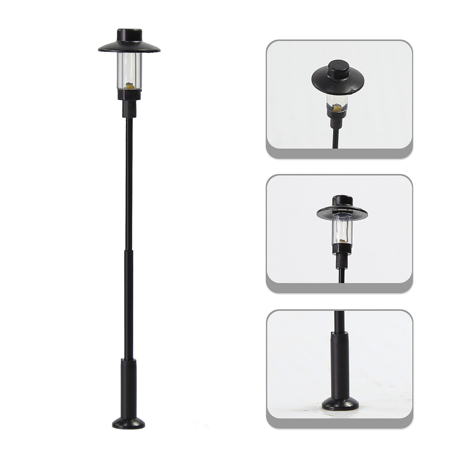 LFT12OOWM 10pcs OO/HO Scale 1:75 Vintage LED Lamps Street Light