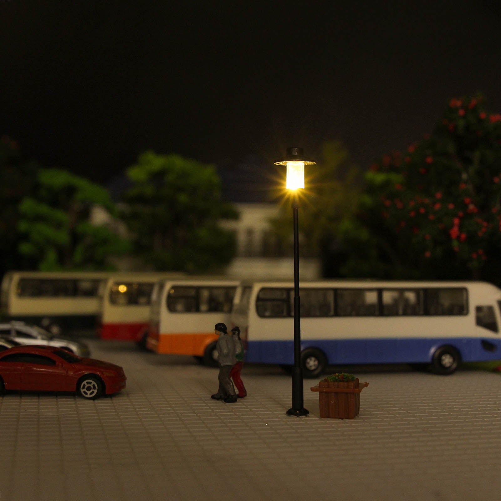 LFT12OOWM 10pcs OO/HO Scale 1:75 Vintage LED Lamps Street Light