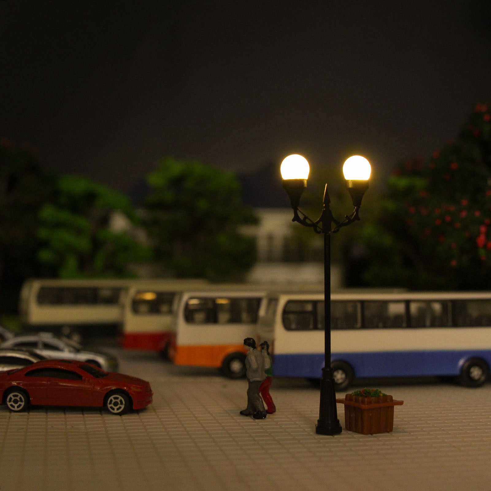 LFT14OOWM 10pcs OO/HO Scale 1:75 Lamppost Street Light LED