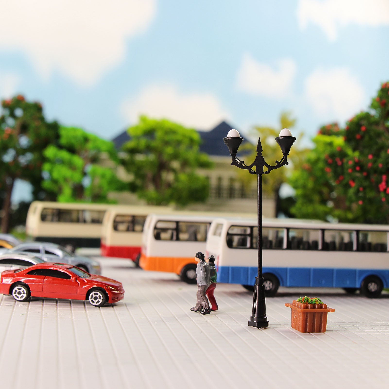 LFT16OOWM 10pcs OO/HO Scale 1:75 Lamps Street Light LED