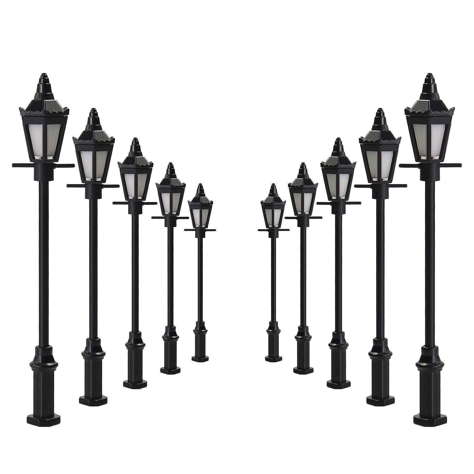 LFT17OOWM 10pcs OO/HO Scale 1:75 Lamps Street Light LED