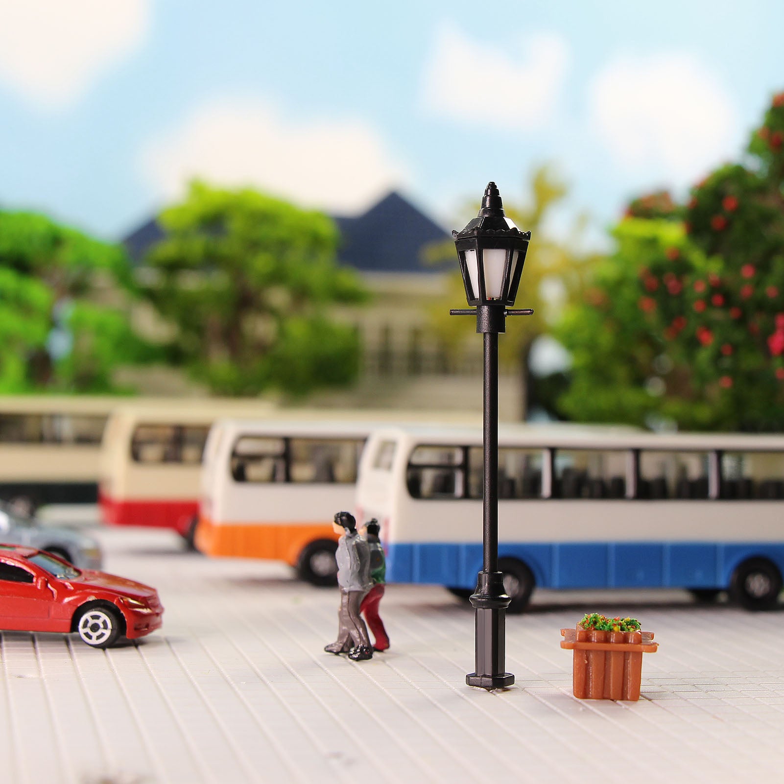 LFT17OOWM 10pcs OO/HO Scale 1:75 Lamps Street Light LED