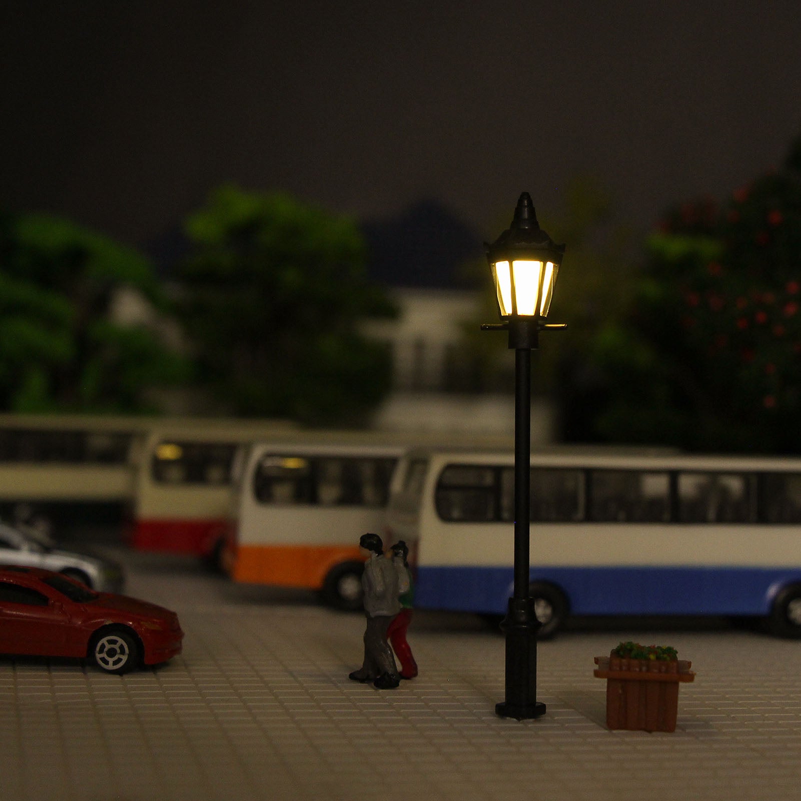 LFT17OOWM 10pcs OO/HO Scale 1:75 Lamps Street Light LED