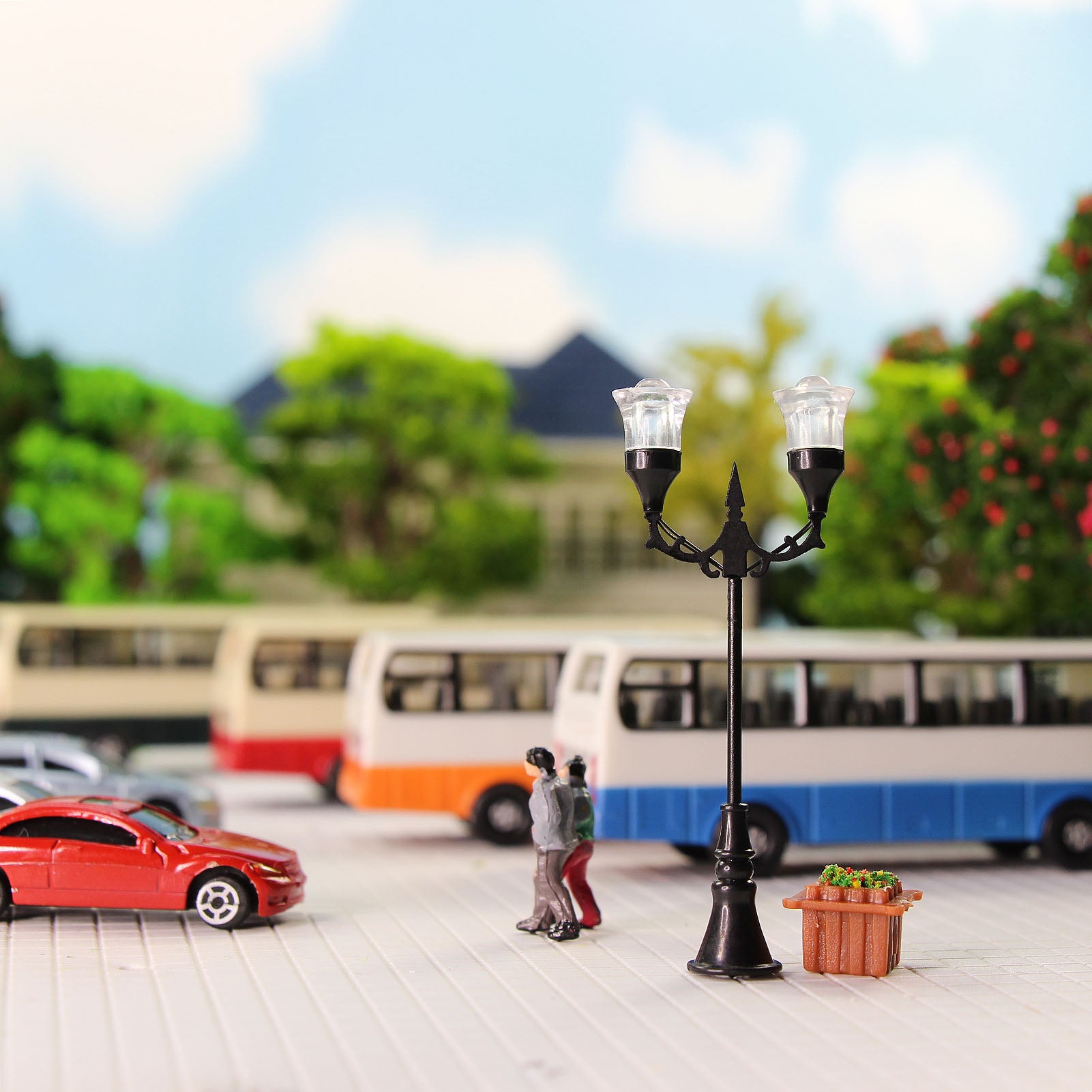 LFT18OOWM 10pcs OO/HO Scale 1:75 Lamps Street Light LED