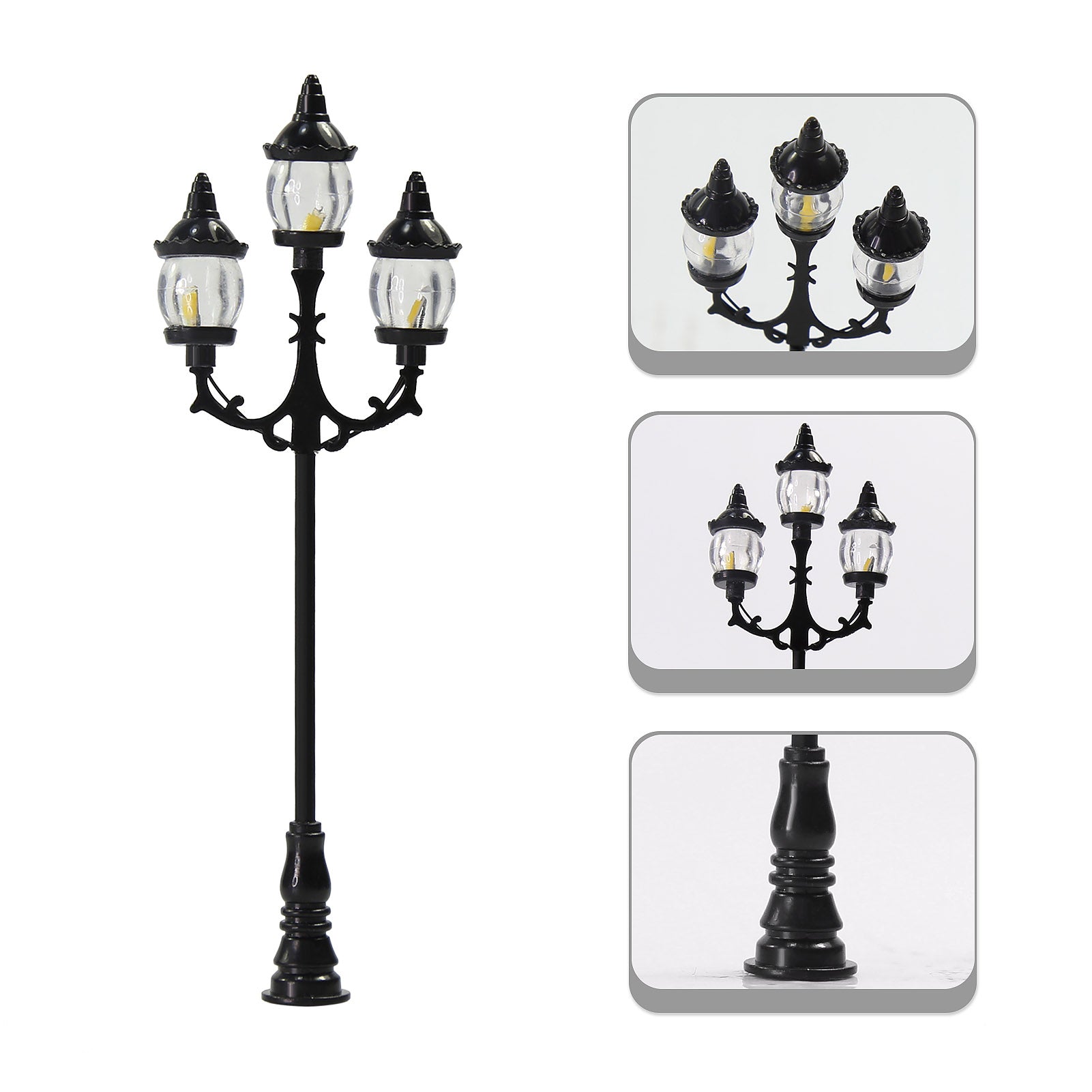 LFT19OOWM 10pcs OO/HO Scale 1:75 Lamps Street Light LED