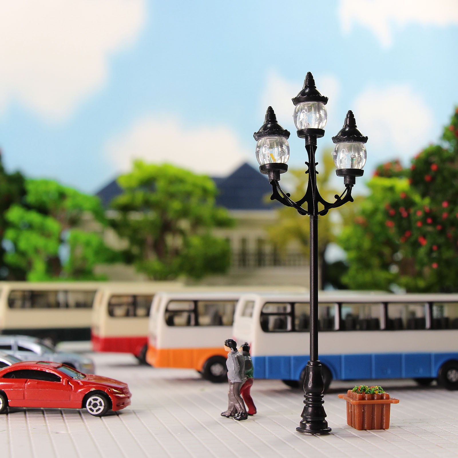 LFT19OOWM 10pcs OO/HO Scale 1:75 Lamps Street Light LED