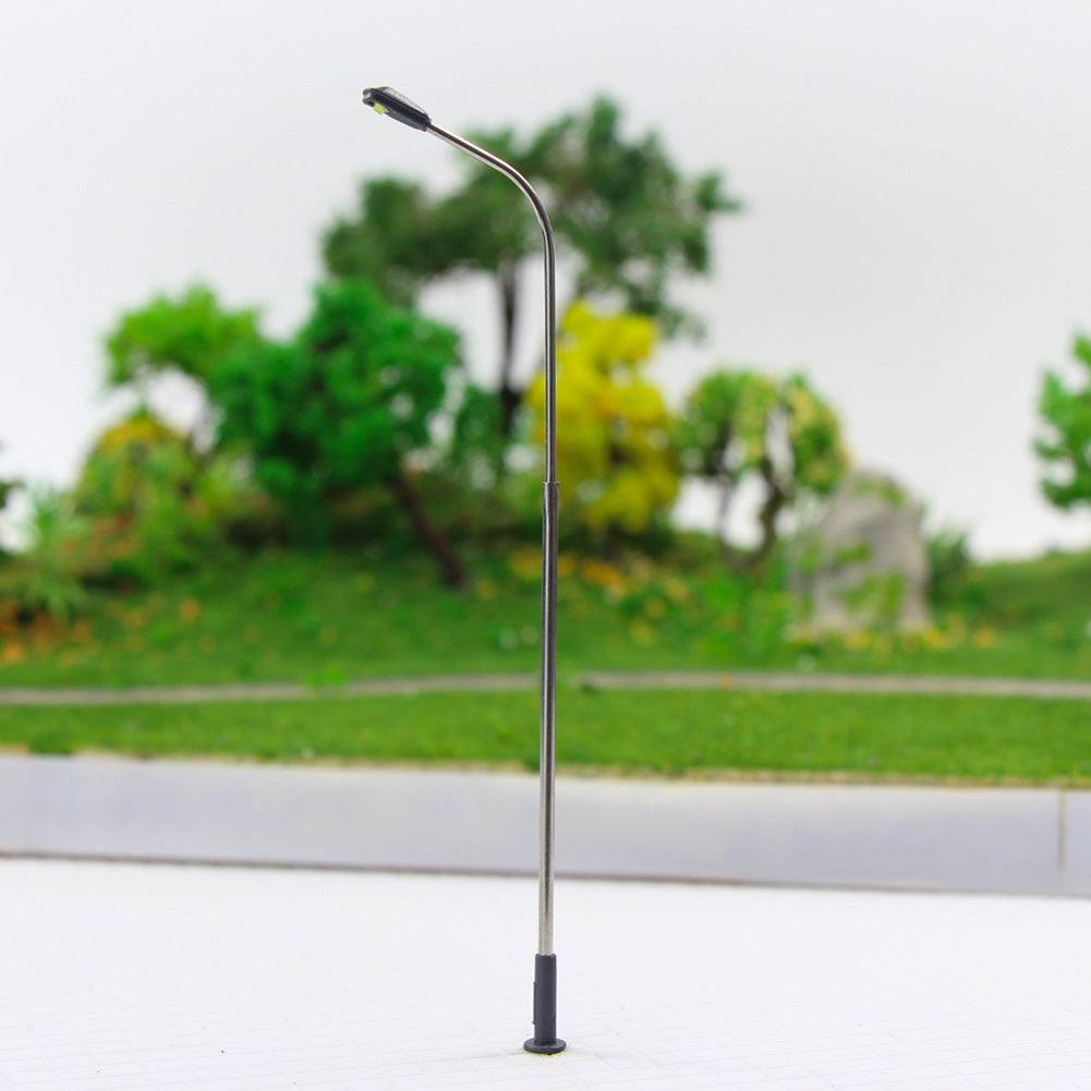 LQS08 10pcs HO Scale 1:87 Lamps Post Street Light