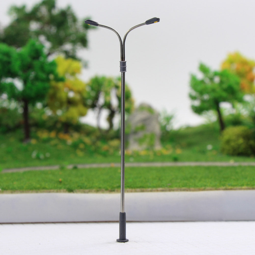 LQS13 10pcs HO Scale 1:87 Lamppost Street Lights