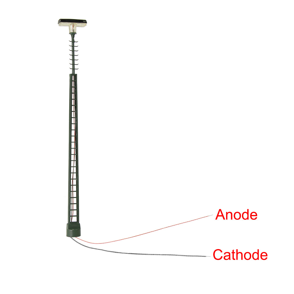 LQS63 3pcs HO N Scale Lit Platform Track Lamp