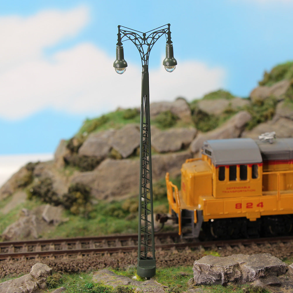 LQS66HO 3pcs HO/OO Scale 1:87 Two-head Lamp LED