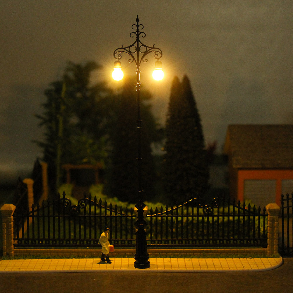 LQS78 3pcs HO N Scale Lamp Street Light Led