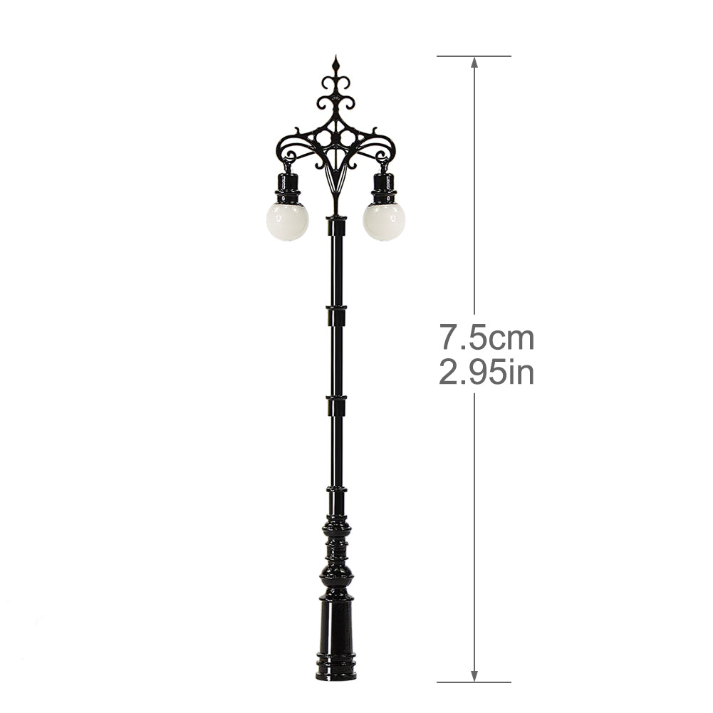 LQS78 3pcs HO N Scale Lamp Street Light Led