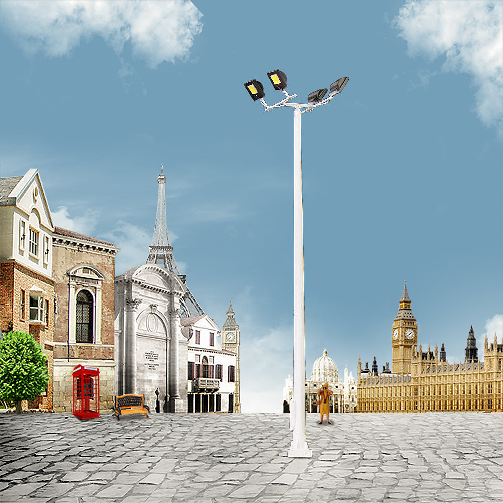 LSL13 4pcs HO N Scale Plaza Lamppost Playground Light