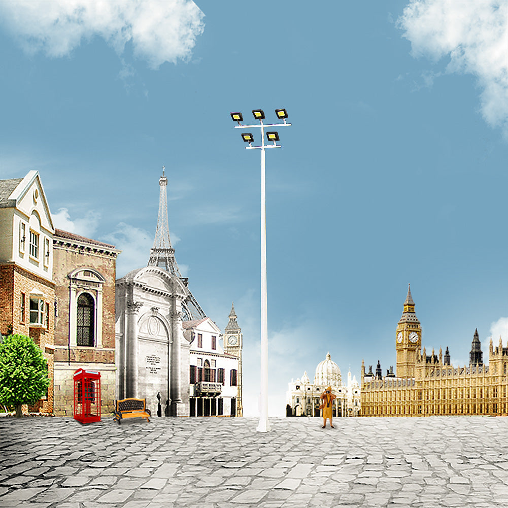 LSL14 2pcs HO N Scale Plaza Lamppost Playground Light