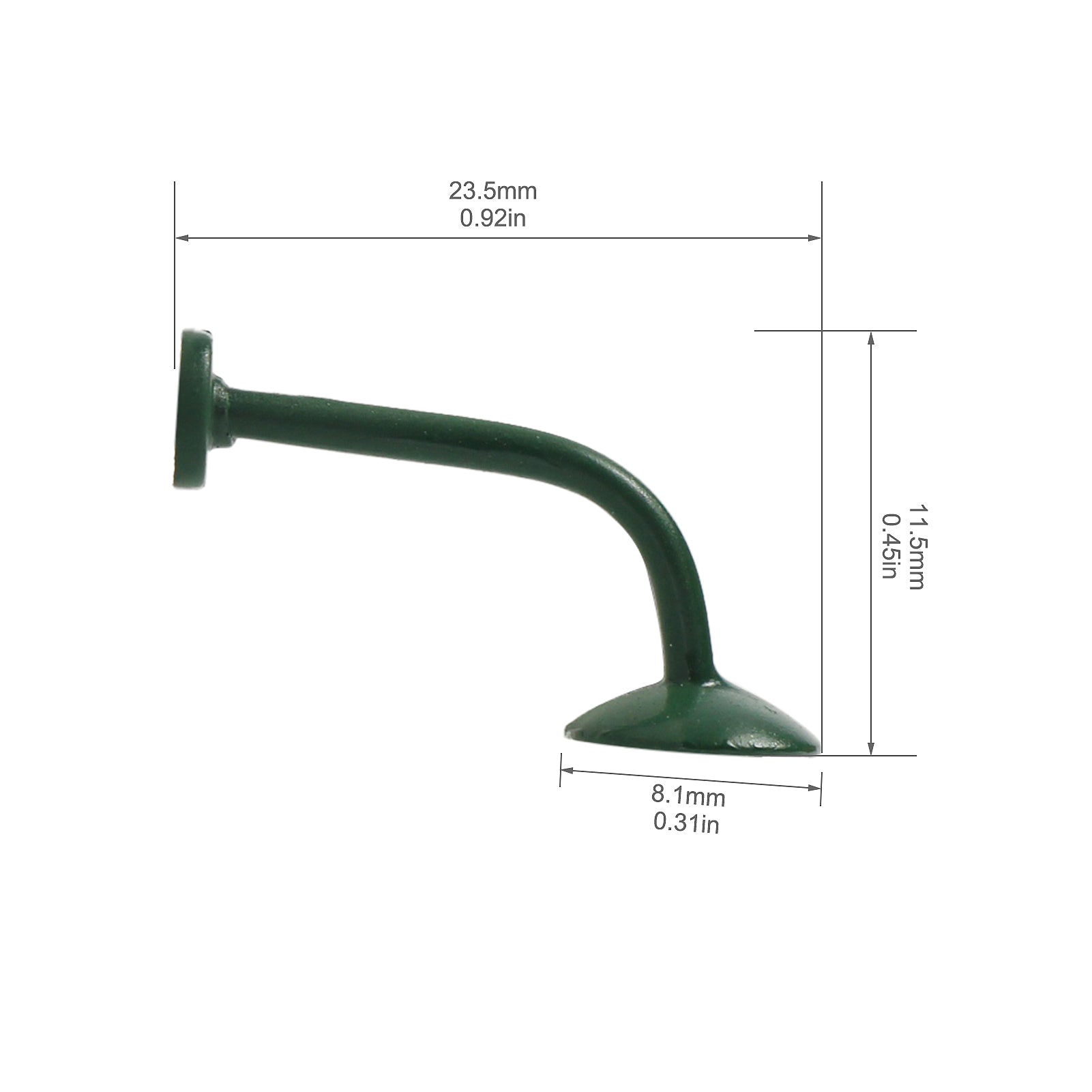 LSL16 10pcs HO Scale 1:87 Hanging Lamp Goose Neck Light LED