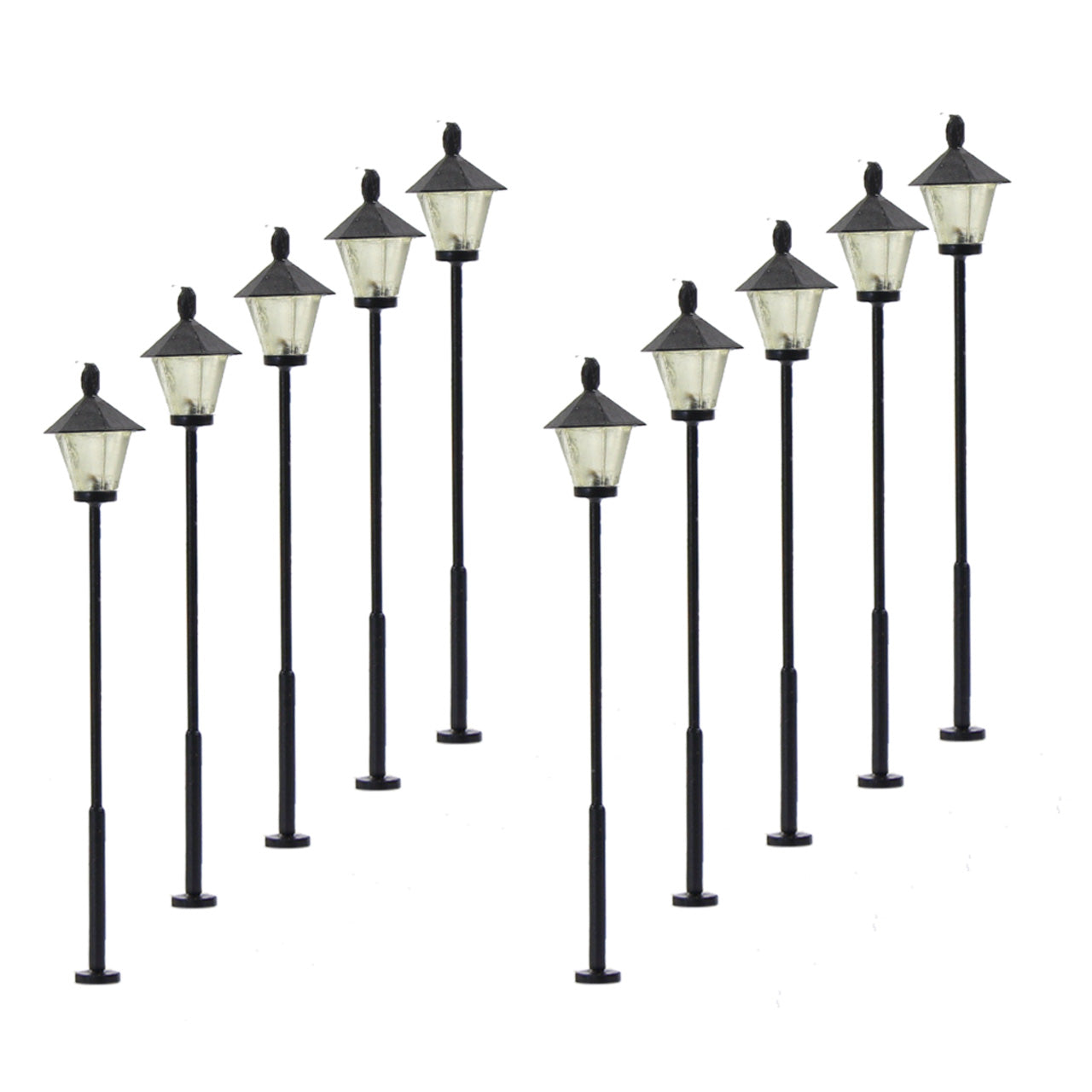 LYM09 10pcs N Scale 1:150 Lamppost Street Light12V