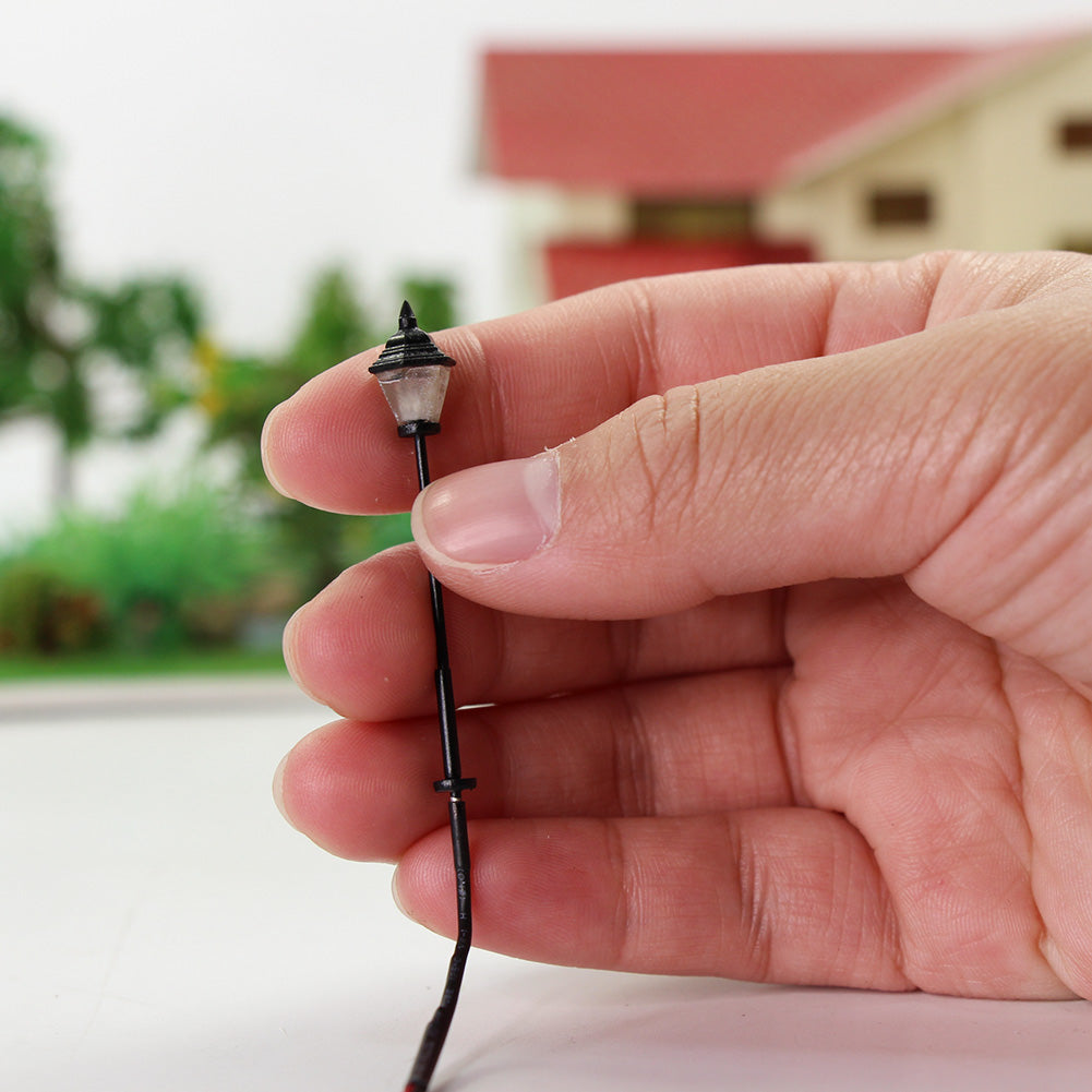 LYM09 10pcs N Scale 1:150 Lamppost Street Light12V