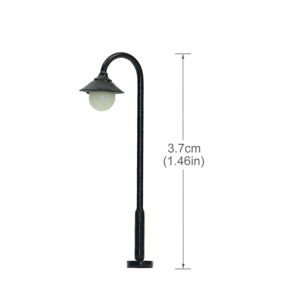LYM25 10pcs N/TT Scale 1:160 Lamppost Street Light LED