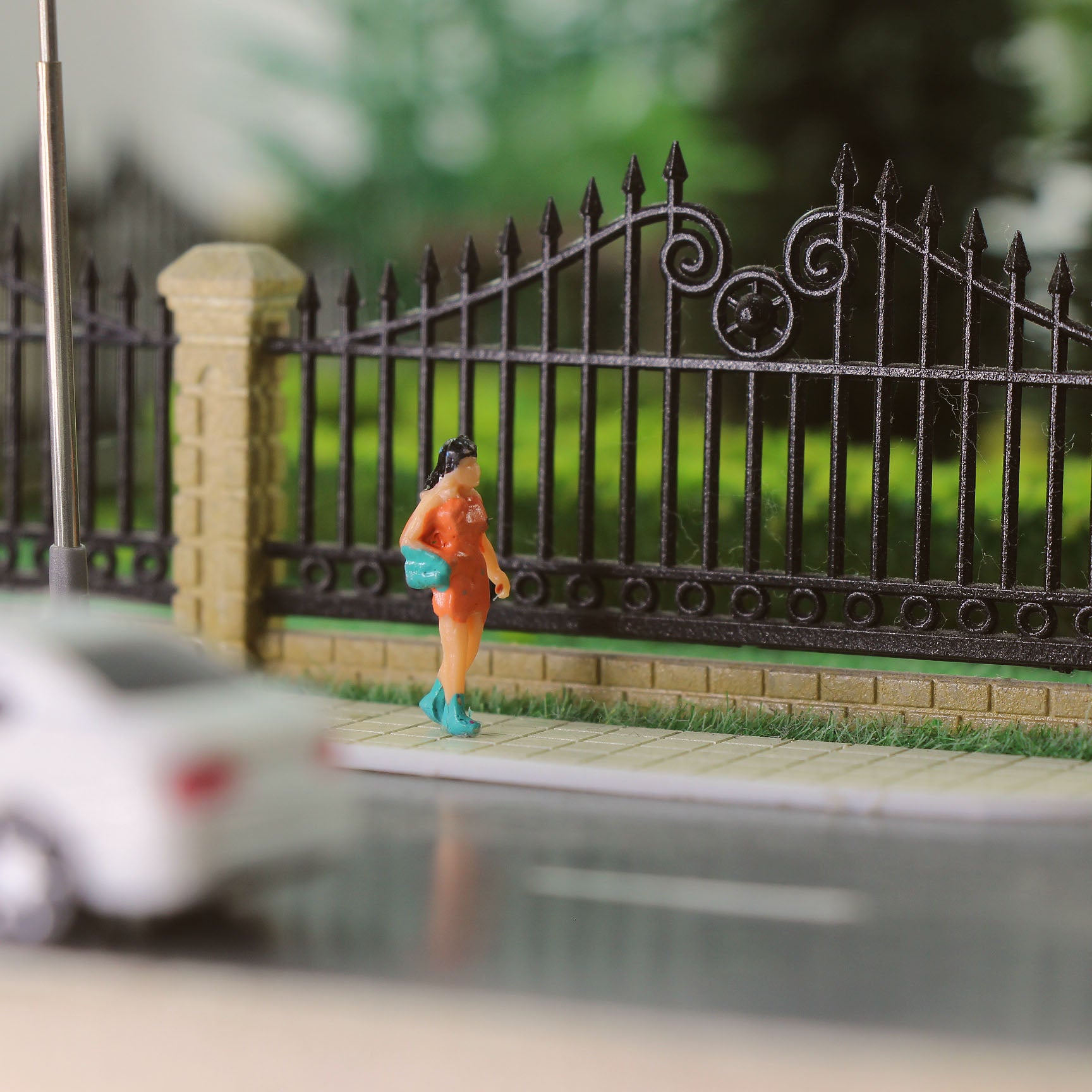 P100W 100pcs HO/TT Scale 1:87 Painted Figures