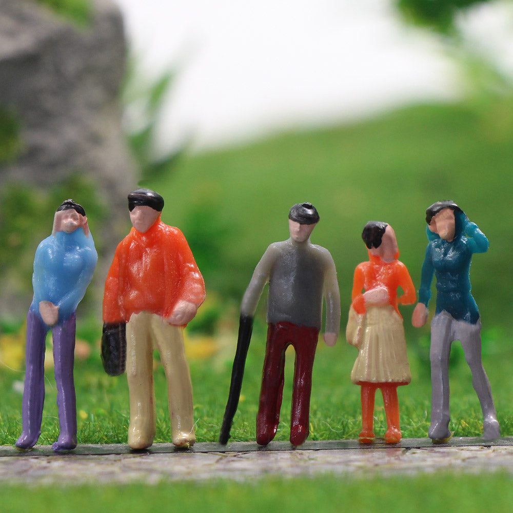 P100 100pcs HO/TT Scale 1:87 Painted Figures