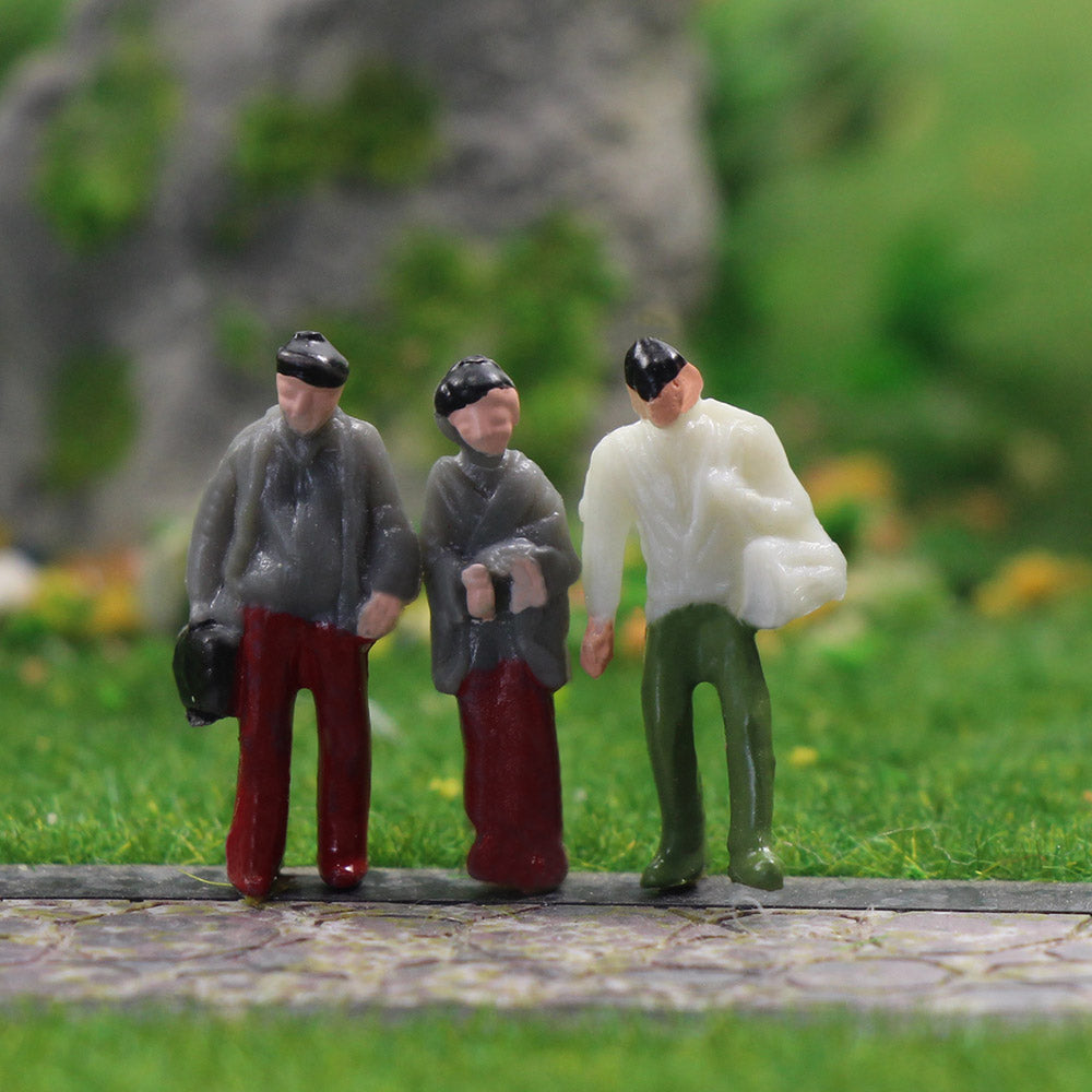 P100 100pcs HO/TT Scale 1:87 Painted Figures